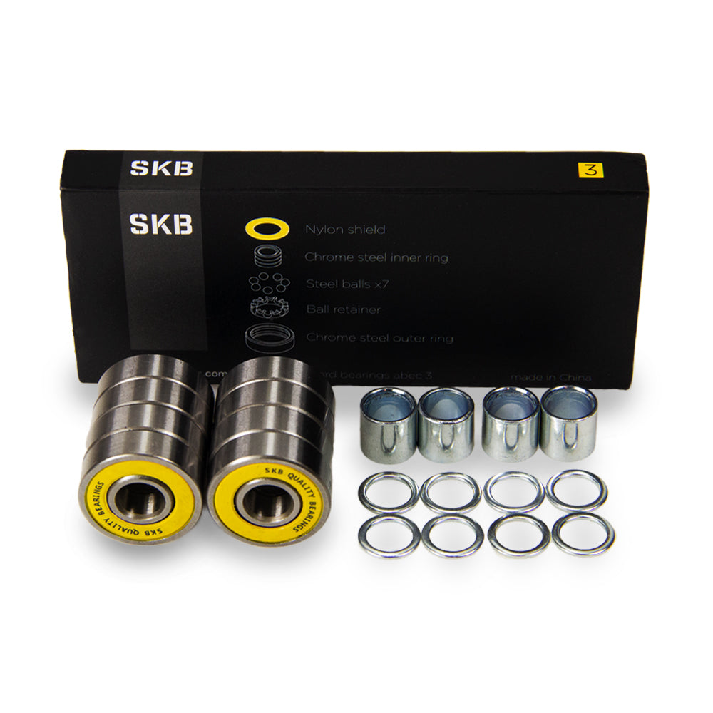 SKB bearings abec 3 silver yellow