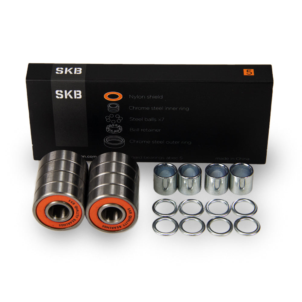 SKB bearings abec 5 silver orange