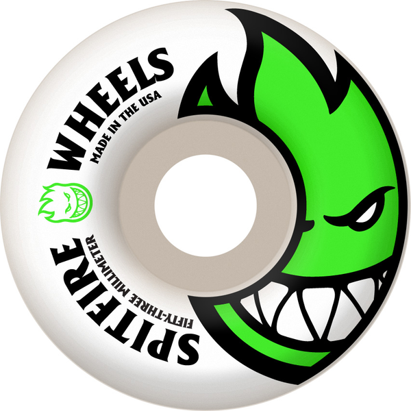 Spitfire wheels Bighead 99D 53MM white green