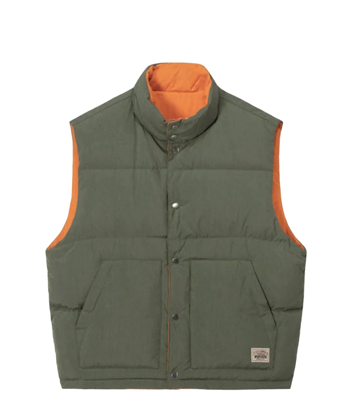 ジャケット・アウター Stussy REVERSIBLE DOWN WORKGEAR VEST Stüssy Reversible Down Workgear Vest jacket olive – zeropolis