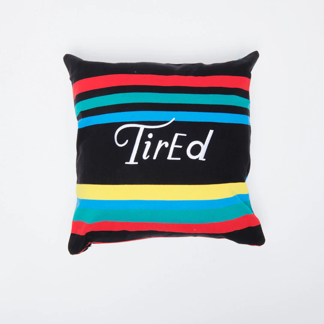 Tired Stripe Pillow multicolor