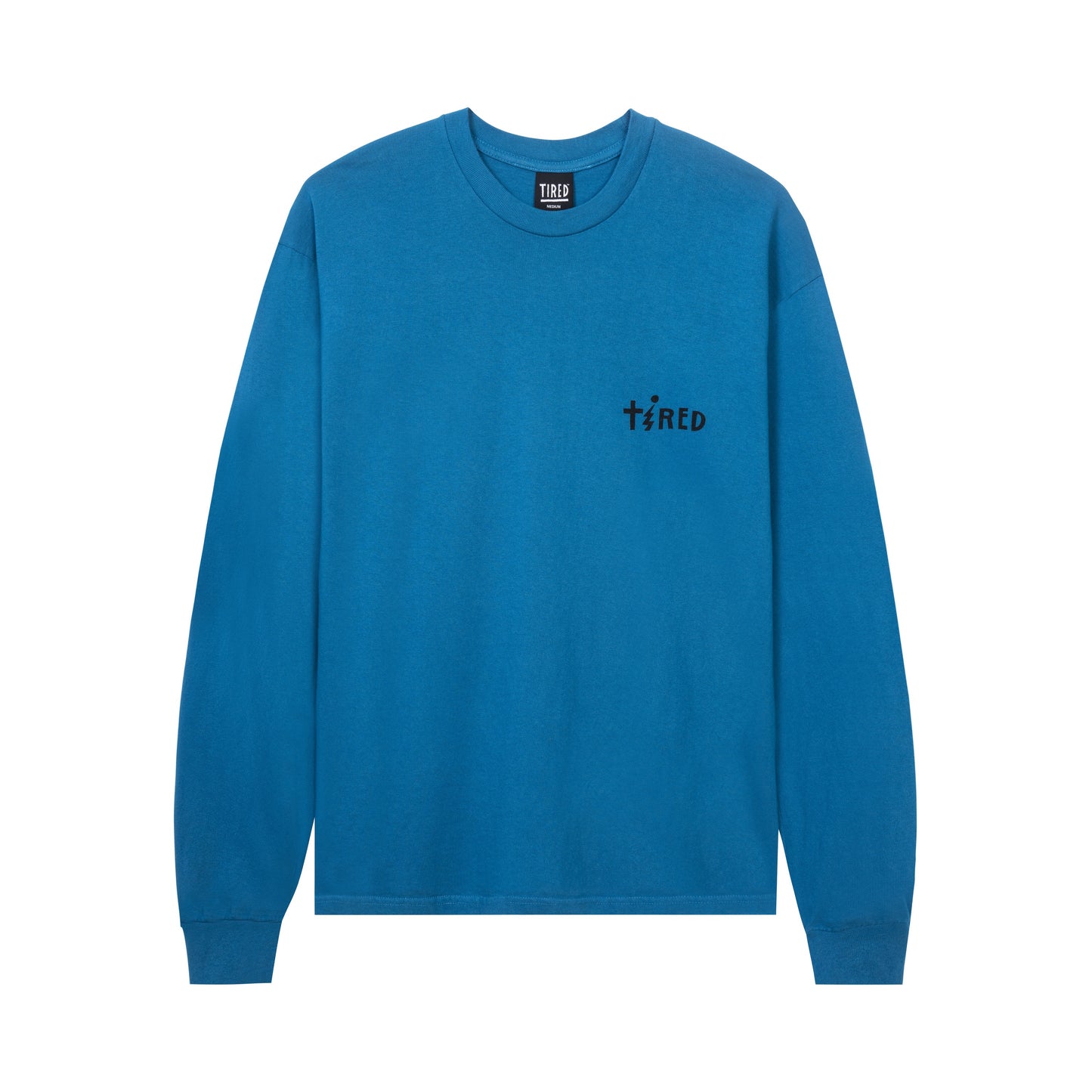 Tired tee L/S Jolt cobalt