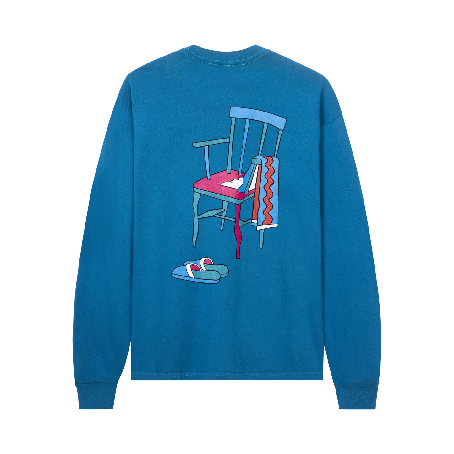 Tired tee L/S Jolt cobalt