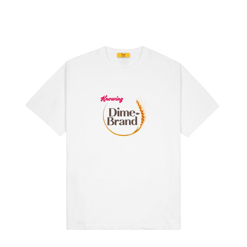 Dime tee Grain white
