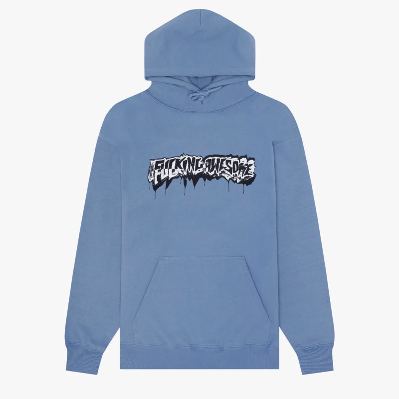 Fucking Awesome hoodie Dill Cut Up Logo dusty blue