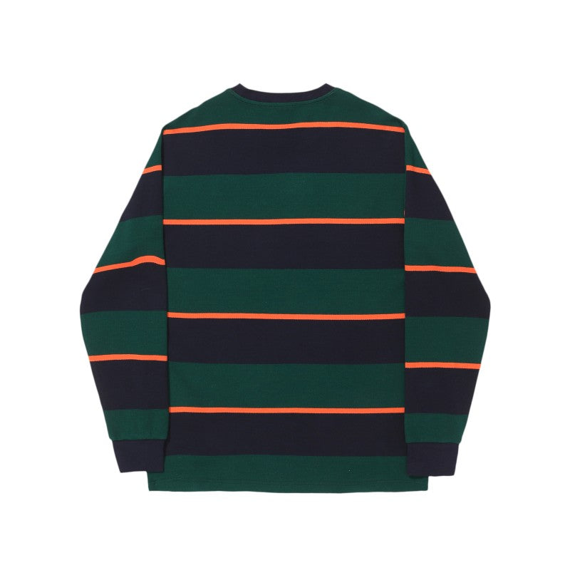 Hélas tee L/S Bands navy green