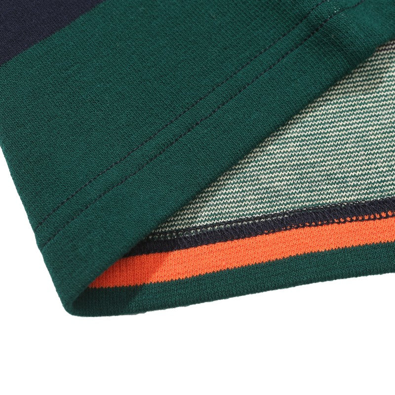 Hélas tee L/S Bands navy green