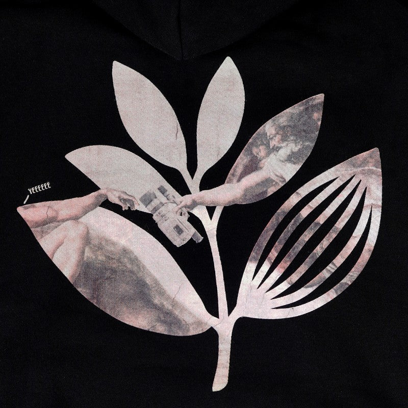 Magenta hoodie God's Plan black