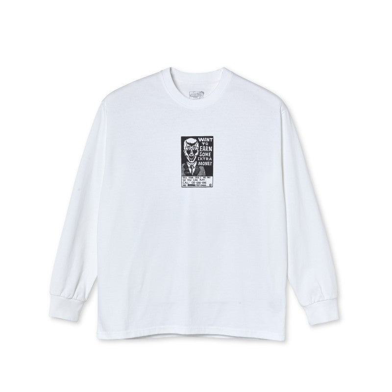 Polar tee L/S Classifieds white