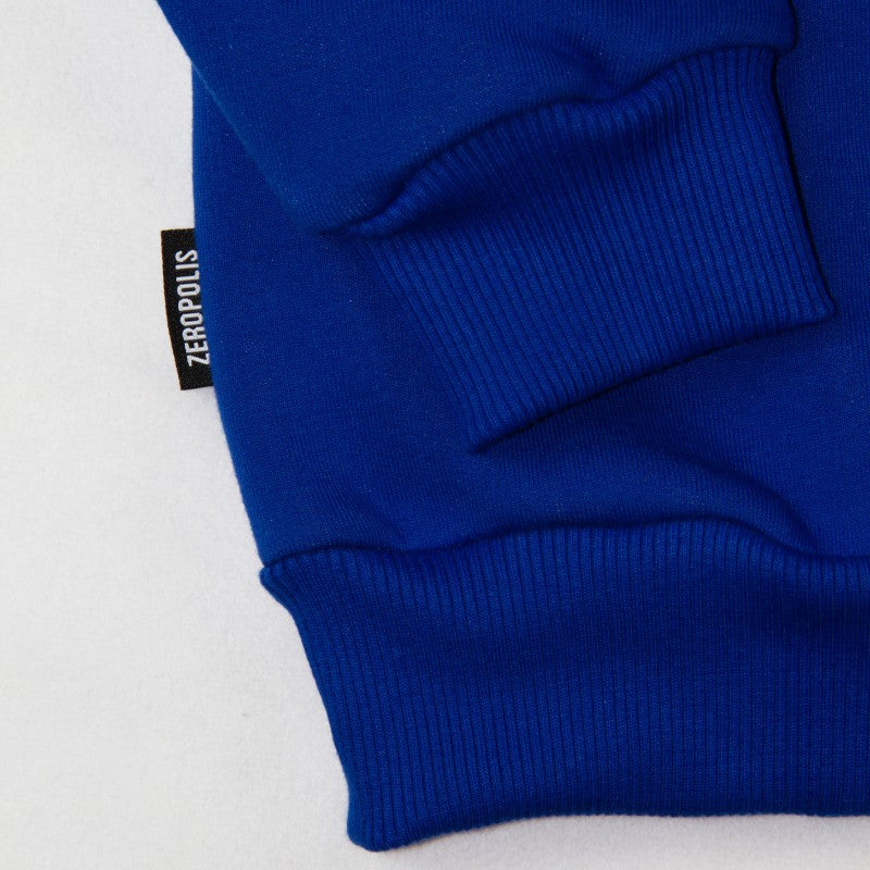 Zeropolis crewneck League Logo blue white blue