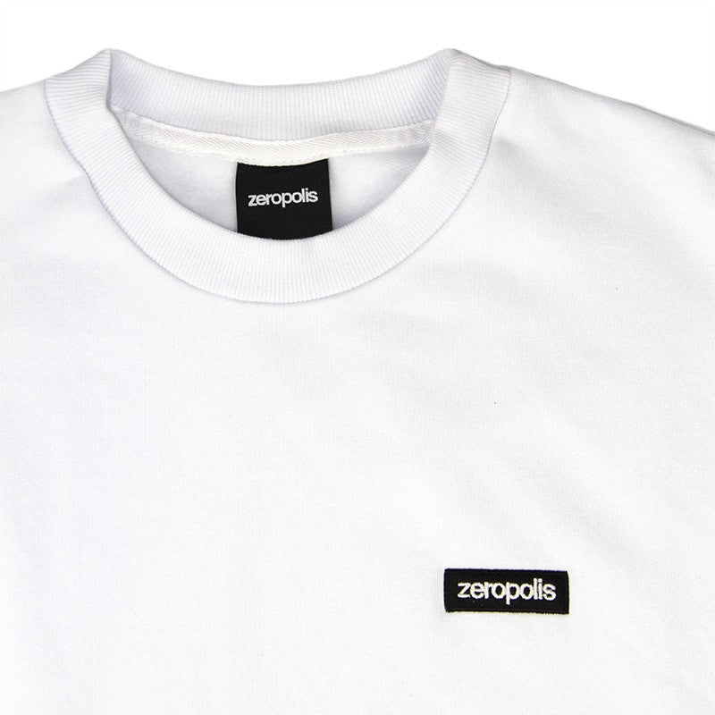 Zeropolis crewneck Mini Box Logo white