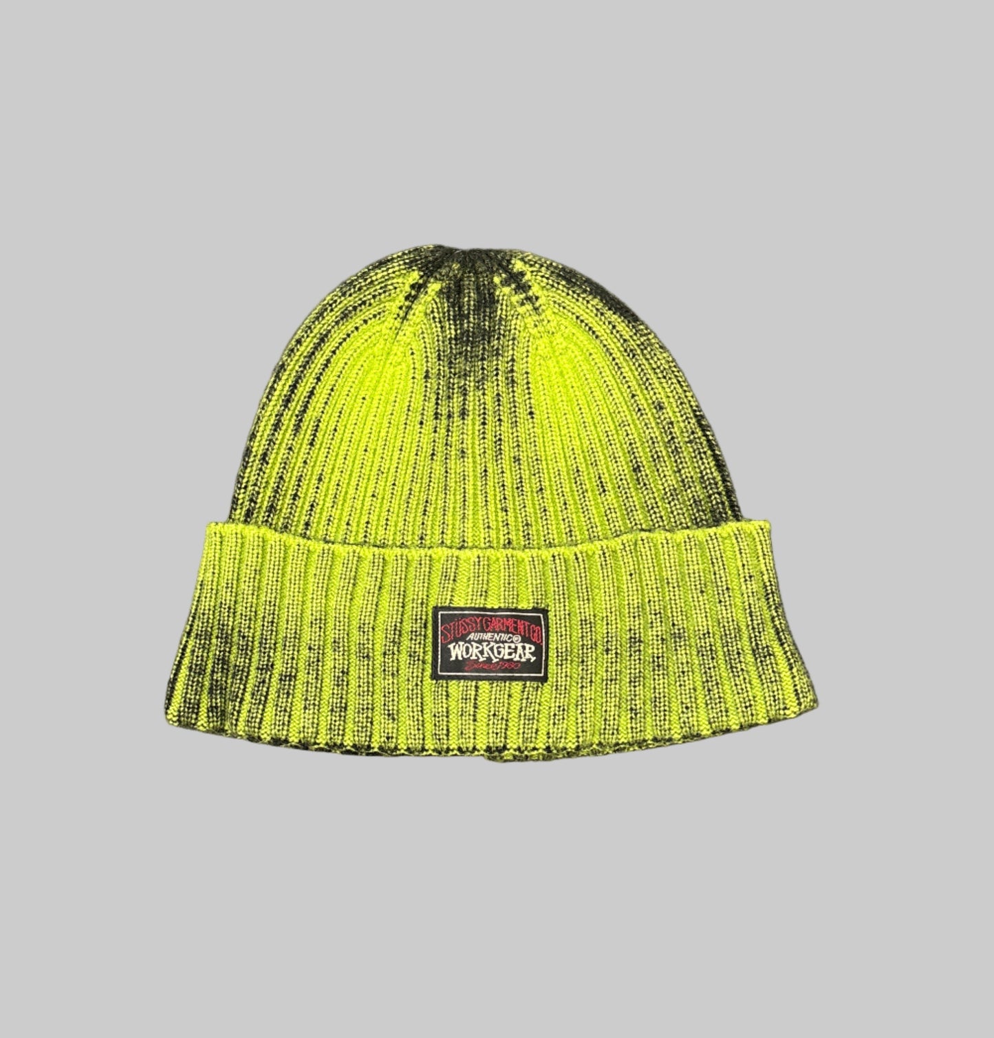 Stüssy Workgear Spray Cuff beanie lime