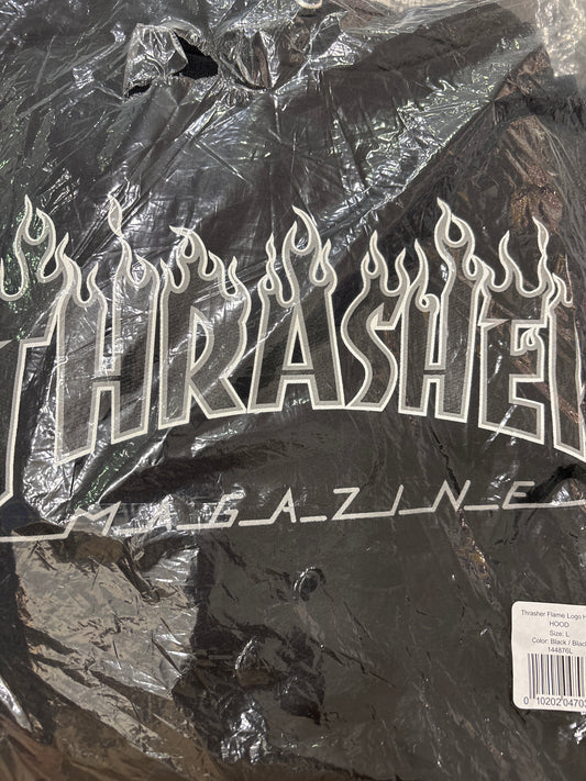 Thrasher Flame Logo hoodie black black