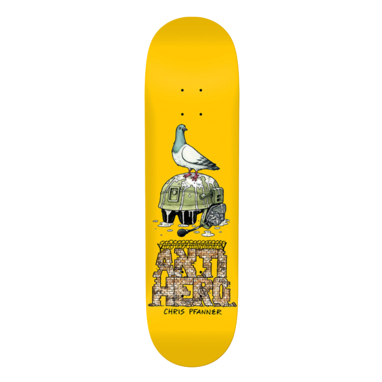 AntiHero Chris Pfanner deck Libertad yellow 8.25"