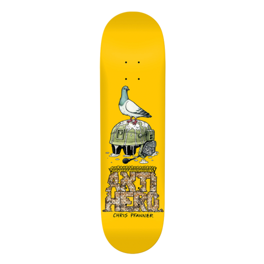 AntiHero Chris Pfanner deck Libertad yellow 8.25"