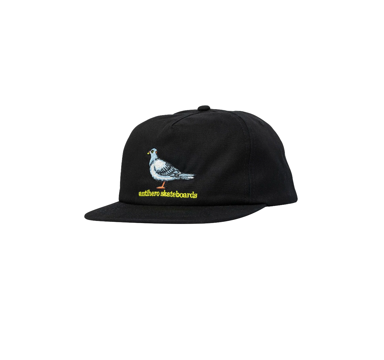AntiHero Lil Pigeon cap snapback black yellow