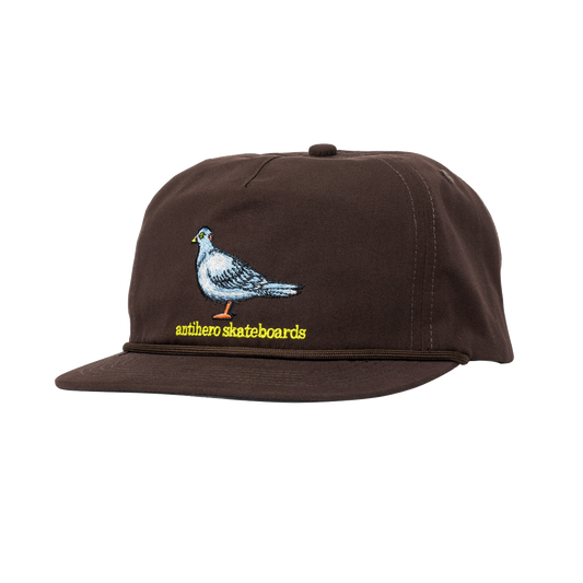 AntiHero Lil Pigeon cap snapback brown yellow