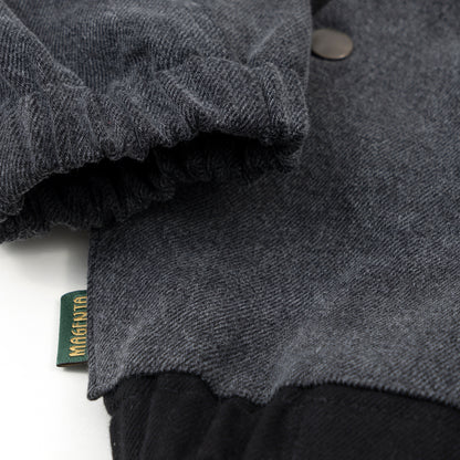 Magenta Chess Denim jacket black grey
