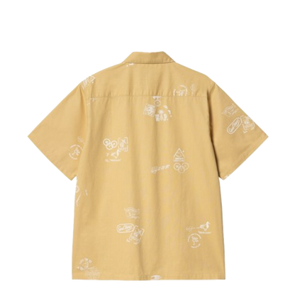 Carhartt WIP Stamp shirt Stamp print bourbon