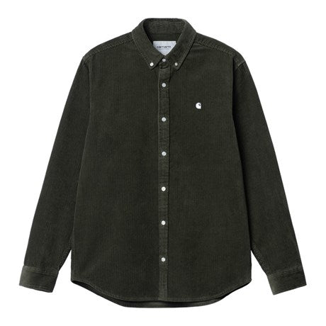 Carhartt WIP Madison L/S Cord shirt plant wax