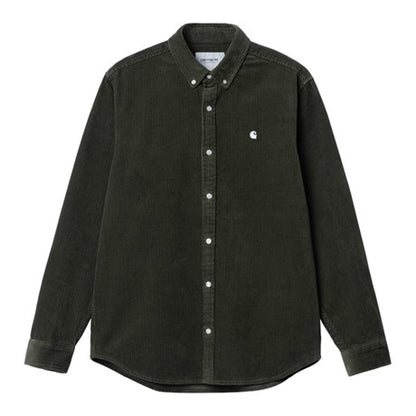 Carhartt WIP Madison L/S Cord shirt plant wax