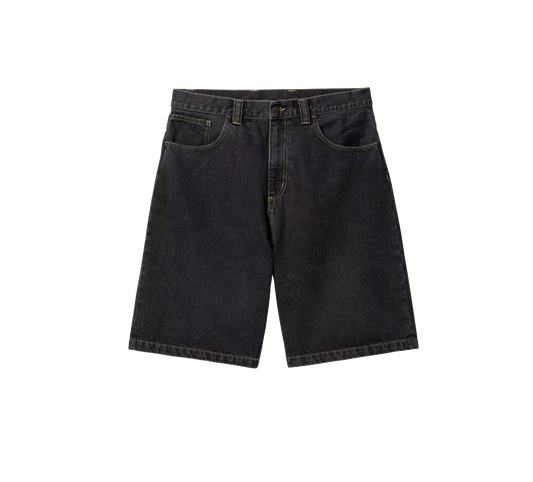 Carhartt WIP Brandon short black stone washed