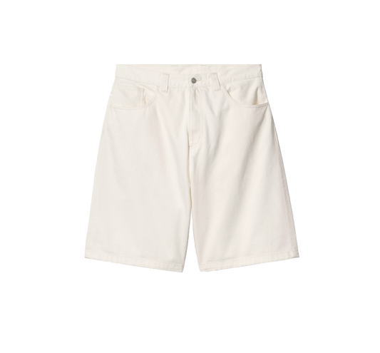 Carhartt WIP Brandon short white rinsed