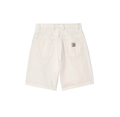 Carhartt WIP Brandon short white rinsed
