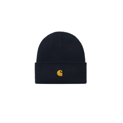 Carhartt WIP Chase beanie dark navy gold