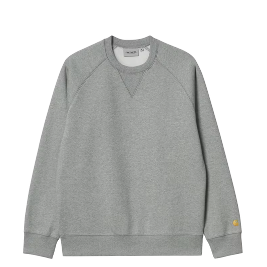 Carhartt WIP Chase crewneck grey heather gold