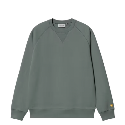 Carhartt WIP Chase crewneck velvet green gold