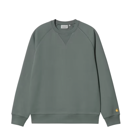 Carhartt WIP Chase crewneck velvet green gold