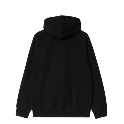 Carhartt WIP Chase hooded zip jacket black gold
