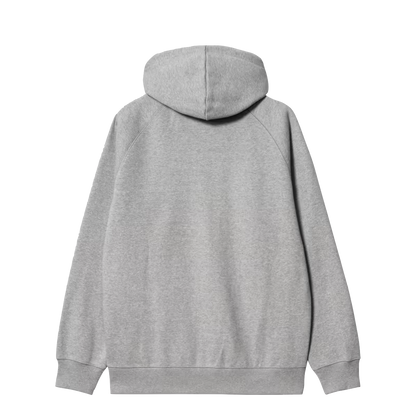 Carhartt WIP Chase hooded zip jacket grey heather gold