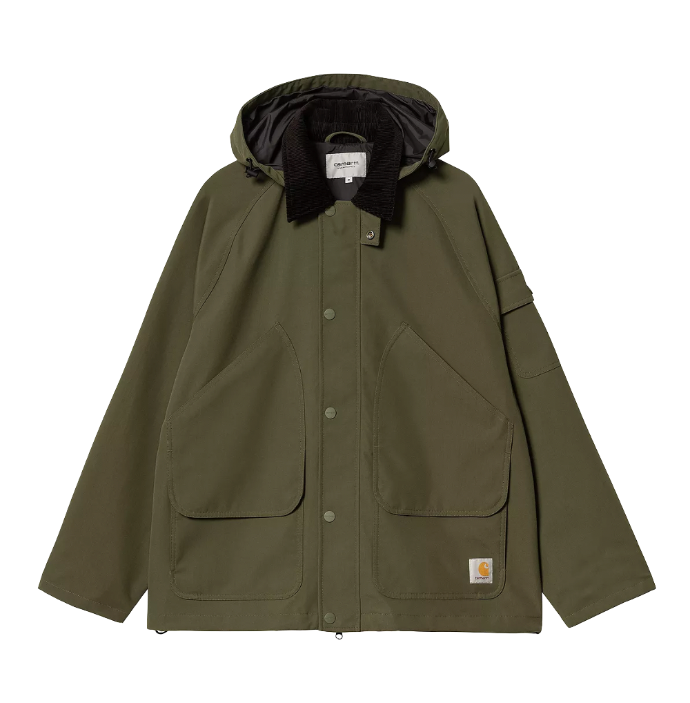 Carhartt WIP Clarton jacket nylon canvas office green black