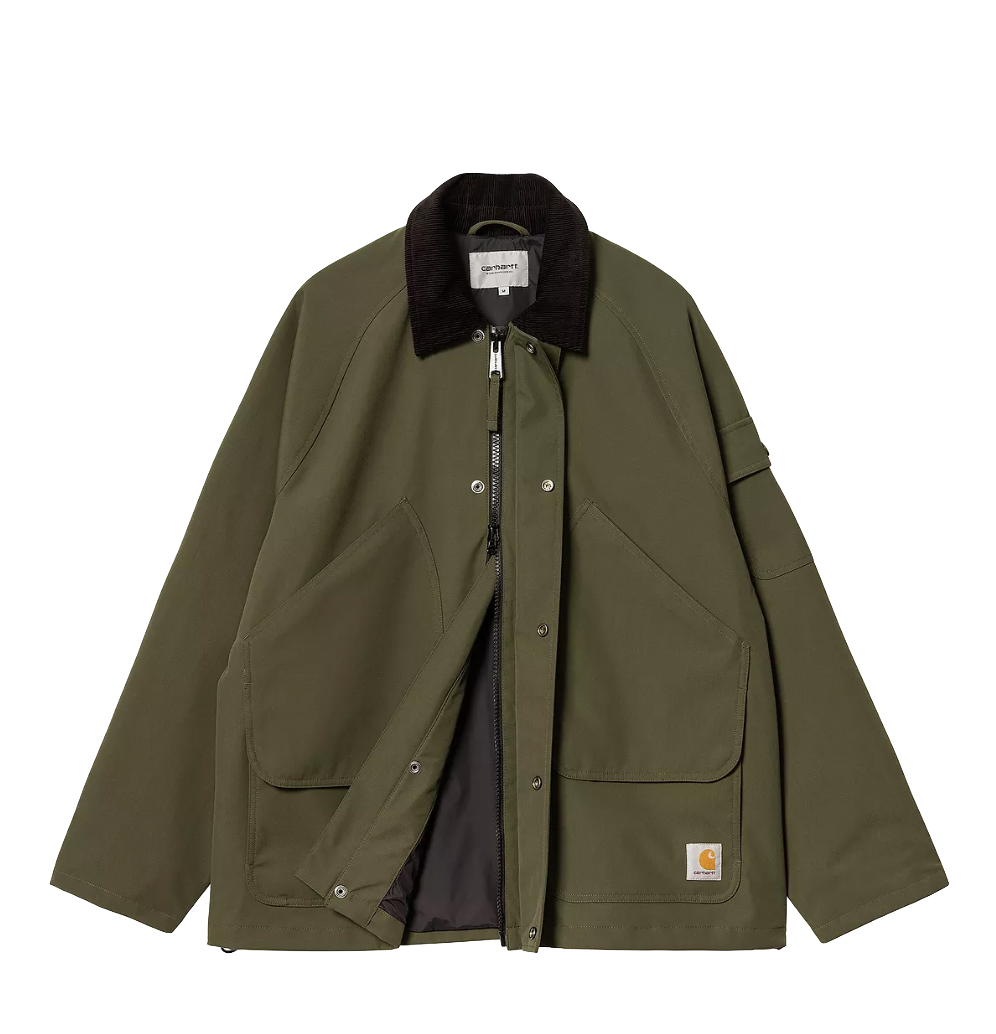 Carhartt WIP Clarton jacket nylon canvas office green black