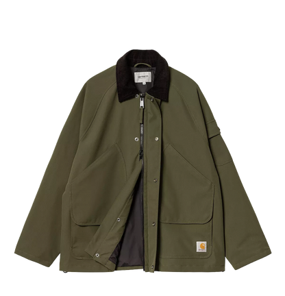 Carhartt WIP Clarton jacket nylon canvas office green black
