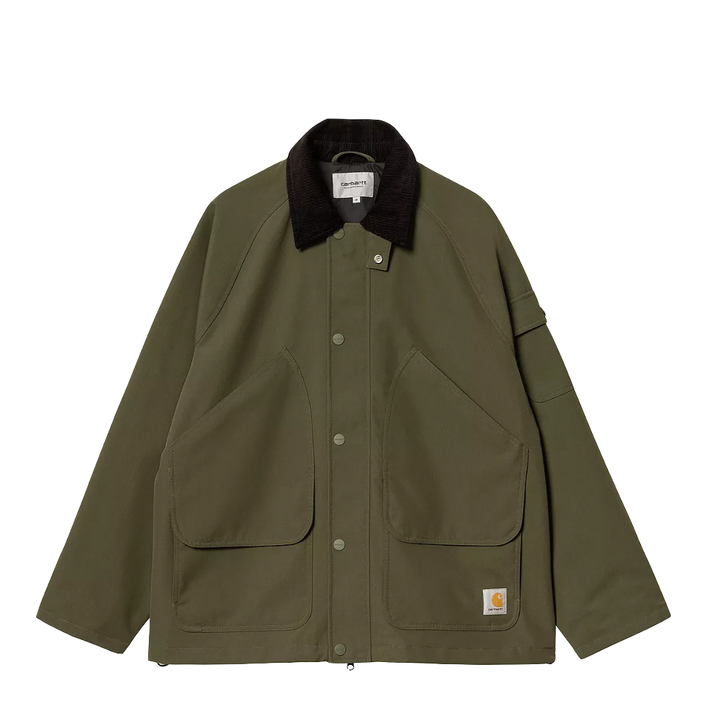 Carhartt WIP Clarton jacket nylon canvas office green black