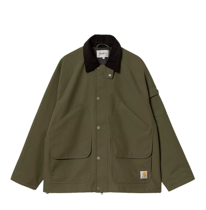 Carhartt WIP Clarton jacket nylon canvas office green black