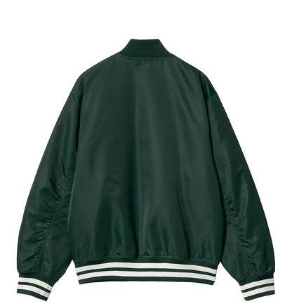 Carhartt WIP Flaming Ducks Bomber jacket twill conifer wax