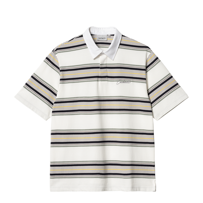 Carhartt WIP Gaines Rugby Shirt polo gaines stripes wax