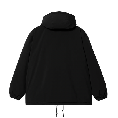 Carhartt WIP Hooded Coach jacket nylon black white