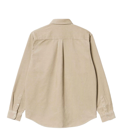 Carhartt WIP Madison L/S Cord shirt wall black