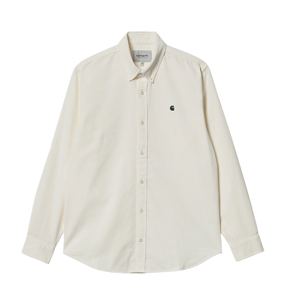 Carhartt WIP Madison L/S Fine Cord shirt wax black