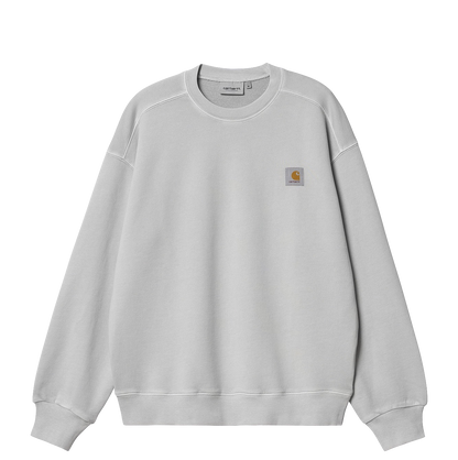 Carhartt WIP Nelson crewneck sonic silver garment dyed