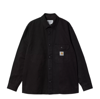 Carhartt WIP Reno Shirt coton black garment dyed