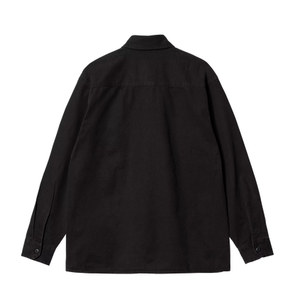 Carhartt WIP Reno Shirt coton black garment dyed