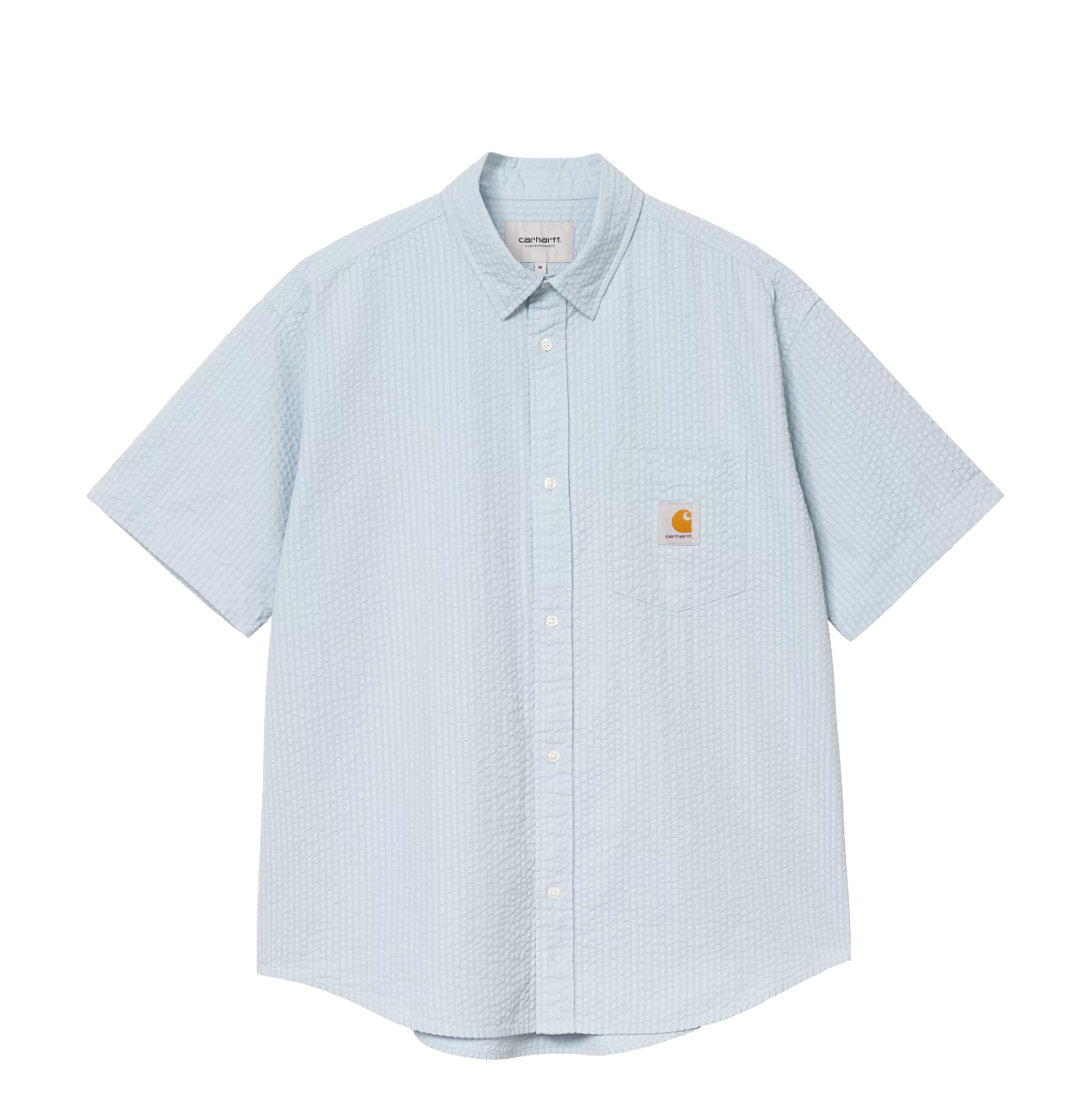 Carhartt WIP Toland shirt S/S stripe blue fog