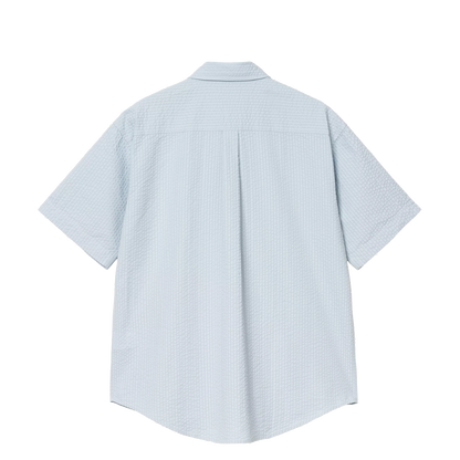 Carhartt WIP Toland shirt S/S stripe blue fog