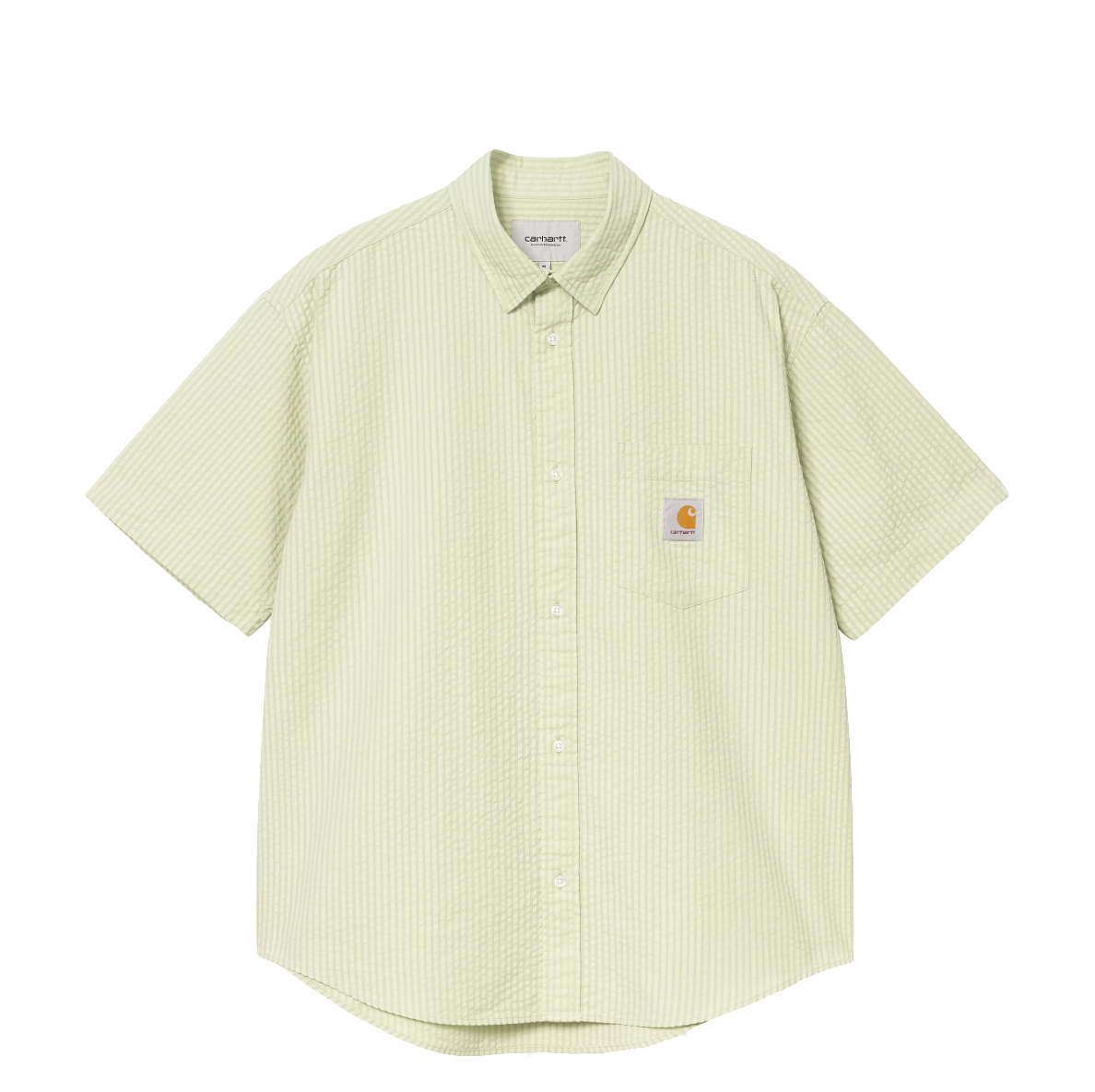 Carhartt WIP Toland shirt S/S stripe pale olive
